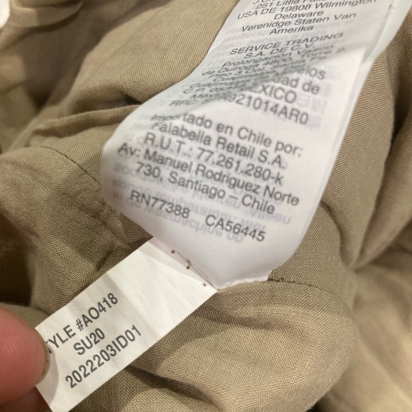 J.Crew Tan Linen Sleeveless V-neck Tie Waist Straight Wide Leg Jumpsuit 6 - Picture 12 of 12